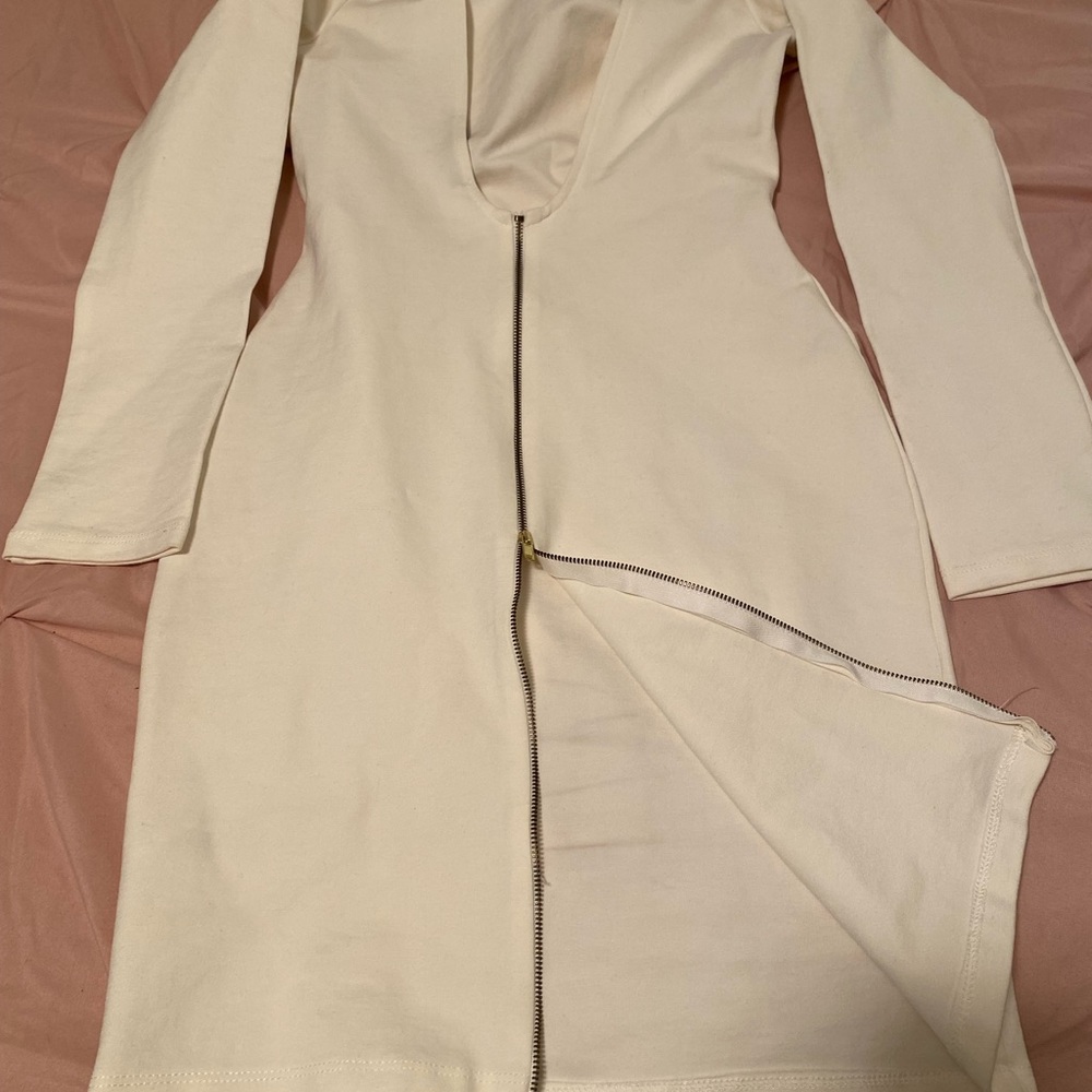 Sexy long sleeve dress… light tan